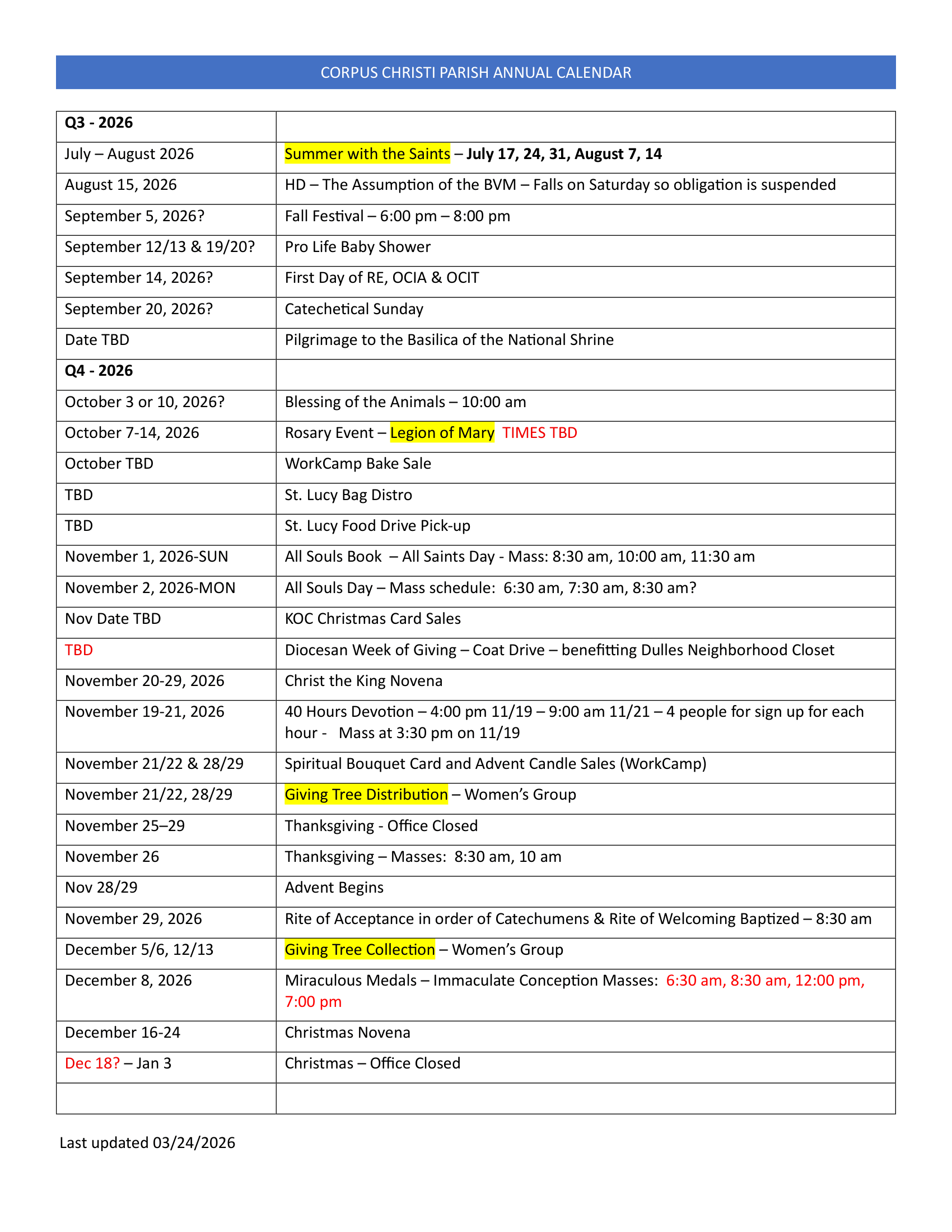 2026 Q2 Annual Calendar page 2