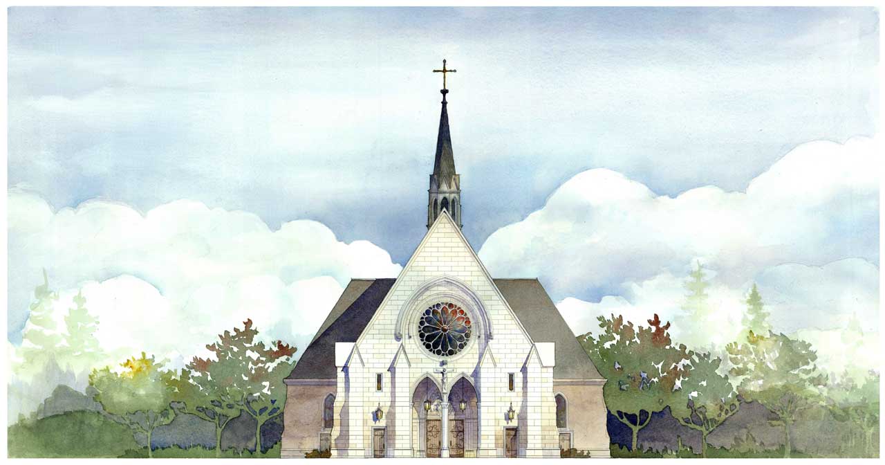 Church Front Rendering web