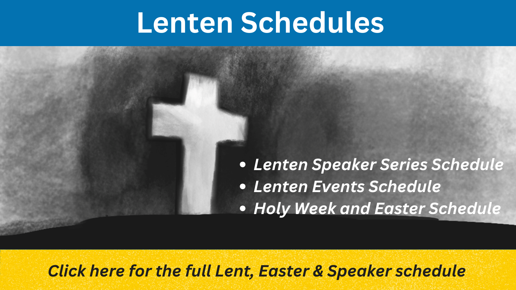Lenten Schedul and Speaker Series homepage tile