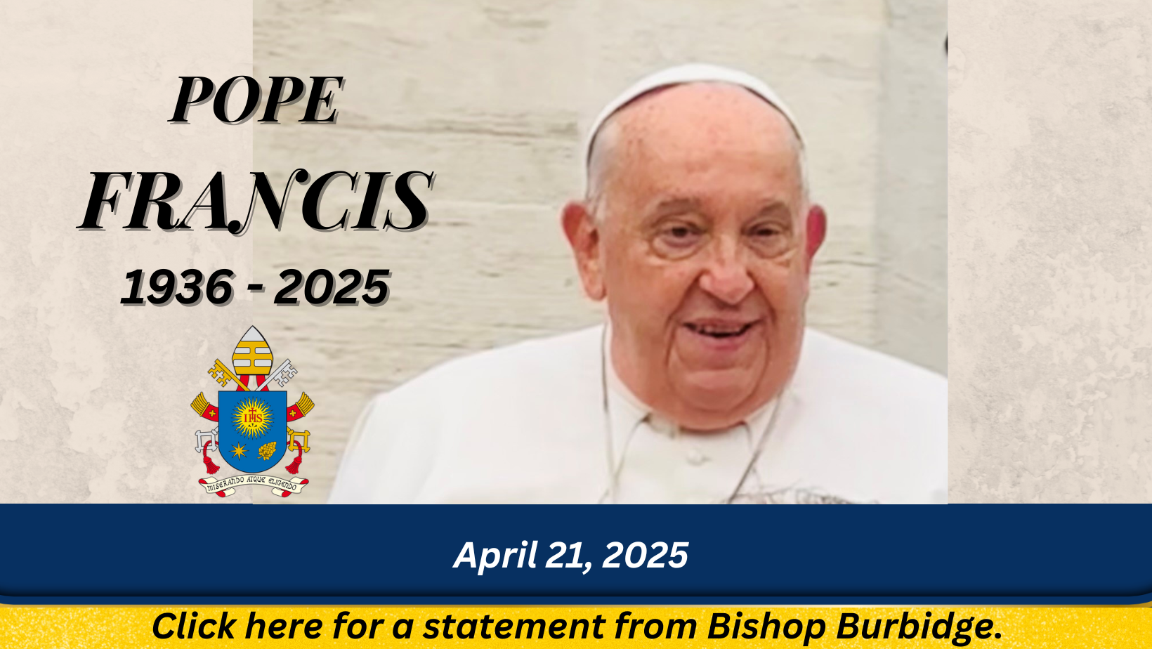 Pope Francis death statement